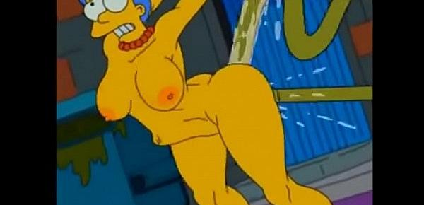  Simpsons Marge tentacle fuck
